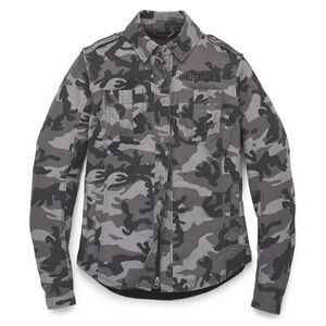 Harley-Davidson Women's Operative Camo Print Riding Shirt Jacket - NWOT